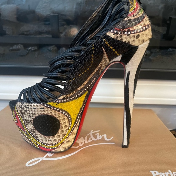 Zoulou 160 Python Masai Christian Louboutin  Sz. 36.5 - Picture 6 of 6